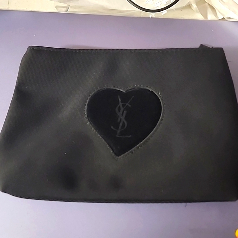 Yves Saint Laurent Parfums Small Fabric bag with Black Interior Zip Top